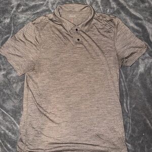 Proof Polo Shirt Mens Large 3 Snap Merino Blend Athleisure Stretch Golf